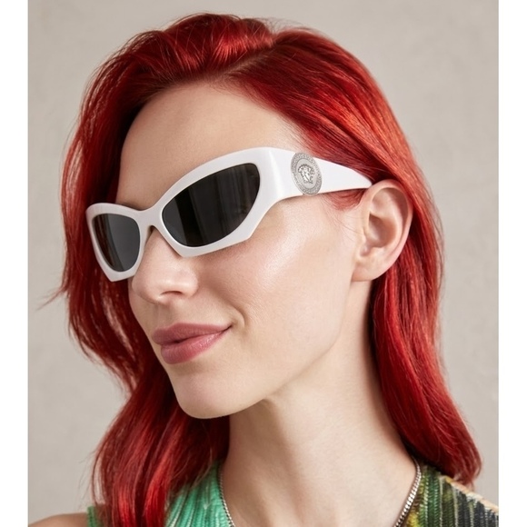 Versace Accessories - NWT Versace VE4450 White Cat Eye 60mm Sunglasses